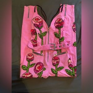 ✨SUPER RARE✨ Di$count Universe Jumpsuit 🌹 Size S/M Never Worn #Barbiecore #Punk